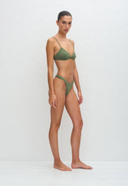 Tri Crop Top - Safari Crinkle - Matteau